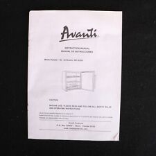 Avanti Wine Fridge Instruction Manual Model WC192SS for sale  Shipping to South Africa