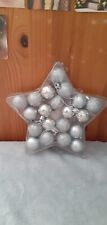 Silver bauble christmas for sale  MANNINGTREE