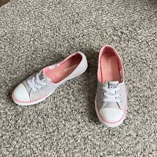 Usado, Zapatillas sin cordones Converse Ballet talla EE. UU. 9 ORIGINALES planos bajos gris rosa segunda mano  Embacar hacia Argentina