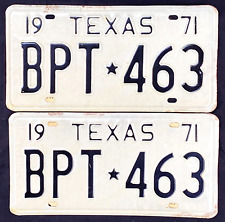 1971 texas license for sale  Abilene