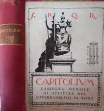Capitolium. rassegna mensile usato  Italia