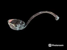 Vintage 12” Curved Handle Blown Glass Punch Bowl Ladle for sale  Shipping to South Africa