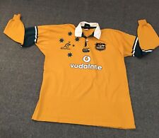 Australian Wallabies Rugby 2XL Shirt Vodafone for sale  Shipping to South Africa