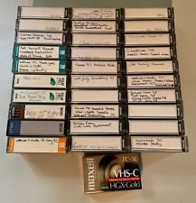 Usado, Lote de 31 fitas cassete de vídeo usadas VHS-C HGX-Ouro 30 casamento aniversário família comprar usado  Enviando para Brazil