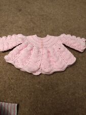 Hand knitted pink for sale  CRICCIETH