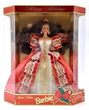 1997 Happy Holidays lalka Barbie brunetka / Mattel 17832 / oryginalne opakowanie uszkodzone na sprzedaż  Wysyłka do Poland