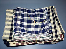 Lote de 8 toalhas xadrez estilo primitivo caseiras, usado comprar usado  Enviando para Brazil