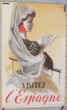 Vintage travel poster d'occasion  Paris IX