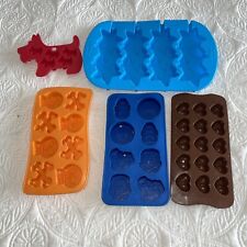 5 moldes de silicona para gelatina/barra de jabón para hacer jabones caseros moldes de resina/goma, usado segunda mano  Embacar hacia Argentina