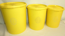Tupperware canisters yellow for sale  Belvidere