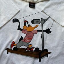Vintage 90s Daffy Looney Tunes Treadmill Exercise Workout T-Shirt Men’s Large L for sale  Shipping to South Africa