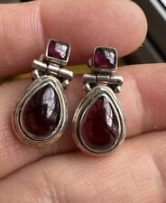 garnet earrings for sale  LONDON