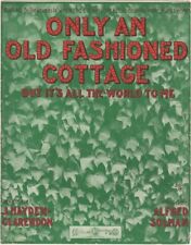 Only An Old Fashioned Cottage, 1908  Vintage Antique Sheet Music for sale  Shipping to South Africa