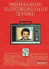 publicité Advertising 0721 1970  téléviseur portable Sony Trinitron J. MARTIN d'occasion  Raimbeaucourt