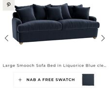 Used, Loaf  Large Smooch Sofa Bed in velvet RRP £3045 exdisplay  for sale  MANCHESTER