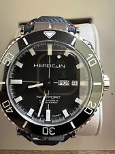 Relógio masculino M.HERBELIN STELL, 40MM, MOSTRADOR COR PRETA, AUTOMÁTICO, COM CAIXA E PAPEL. comprar usado  Enviando para Brazil