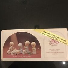 PRECIOUS MOMENTS 9 Piece Nativity Set with Cassette-Come Let Us Adore Him 104000, used for sale  Hudson