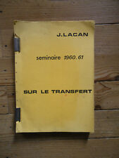 Transfert. séminaires 1960 d'occasion  Rieupeyroux