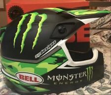Used, Bell MX-9 Pro Circuit Green Camo Monster motorcycle helmet, Size LG large for sale  Thomaston