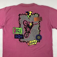 De Colección Años 90 Bugle Boy BMX Bicicleta Camiseta Para Hombre XL X-Grande Vaporwave Patín Surf Neón segunda mano  Embacar hacia Argentina