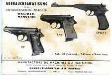 Walther manurhin bedienungsanl gebraucht kaufen  Dresden
