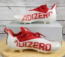 Chuteiras de futebol Adidas SM Adizero 21 brancas vermelhas GY7967 masculinas tamanho 10.5 inéditas comprar usado  Enviando para Brazil