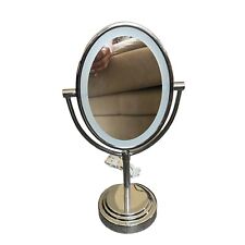 Espejo de maquillaje iluminado Conair con aumento ovalado espejo de tocador de doble cara segunda mano  Embacar hacia Argentina