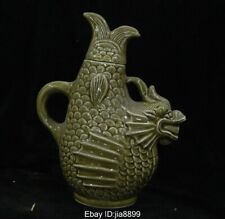 Chaleira de porcelana antiga chinesa antiga 9,2 pol. dinastia canção boca de besta, usado comprar usado  Enviando para Brazil