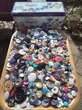 Tin vintage buttons for sale  NORWICH