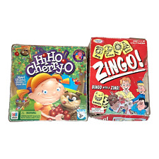 Lot of 2 Preschool Games Hi Ho Cherry-O 2007 edition and Zingo 2002 Edition for sale  Shipping to South Africa