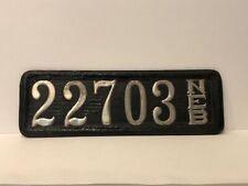 leather license plate for sale  Blair