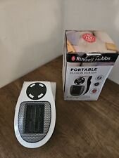 Russell Hobbs RHPH2001 500W Ceramic Plug Heater - White 2 Fan Speeds PortableNew for sale  Shipping to South Africa
