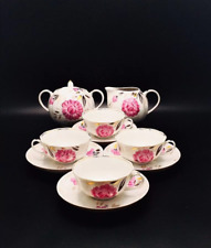 Vintage Dulevo Hand Painted Porcelain Floral Pattern Tea Set Sugar Bowl Marked, used for sale  Shipping to South Africa