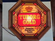 gold sign tuborg lighted beer for sale  Beaverton