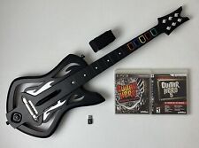 Paquete de Guitarra PS3 Guitar Hero Warriors of Rock con 2 Juegos Dongle GH5 Lote Probado, usado segunda mano  Embacar hacia Argentina