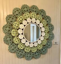 flower frame mirror round for sale  Athens