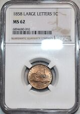 NGC MS-62 1858 LG Letters Flying Eagle Cent, Razor-Sharp, PQ, Blazing specimen! for sale  Shipping to South Africa