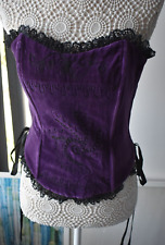 Purple velvet lace for sale  BUDE