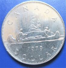 Moneda de dólar canadiense de níquel canoa 1979. Dólar canadiense de $1 viajero segunda mano  Embacar hacia Argentina