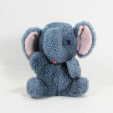 Vintage R Dakin Co Grey Blue Elephant Plush 1975 Korea 6.5" Stuffed Animal for sale  Shipping to South Africa
