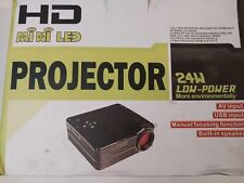 Mini proyector LED HD 24W entrada AV/USB, usado segunda mano  Embacar hacia Argentina