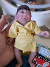 (Boo-Boo) Mini boneca de arte de bebê de silicone corpo inteiro feita à mão 7" (menino)  comprar usado  Enviando para Brazil