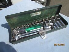 VINTAGE S-K TOOLS 1/4" & 3/8'' DRIVE 25 PIECE RACHET SOCKET SET & CASE for sale  Shipping to South Africa
