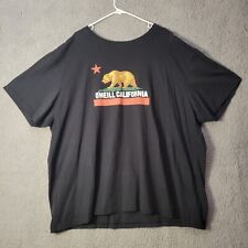 Oneill Surf Mens California Flag Grizzly Bear 3XL Skateboard TShirt Black XXXL for sale  Shipping to South Africa