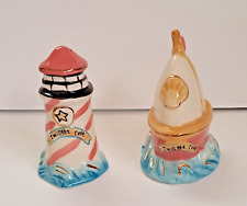 Blue Sky Clayworks Twilight Cove Salt & Pepper Shakers Heather Goldminc Pre-own, used for sale  Shipping to South Africa