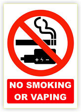 Smoking vaping signs for sale  Shipping to Ireland
