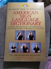 Used, Random House Webster's American Sign Language Dictionary by Elaine Costello... for sale  Shipping to South Africa