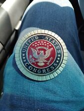 Emblema vintage de águia de latão pesado para montanha-russa do Congresso dos Estados Unidos , usado comprar usado  Enviando para Brazil