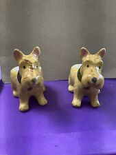 Pair pottery scottie for sale  Shipping to Ireland