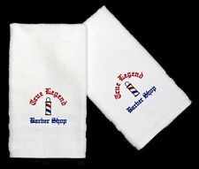 Conjunto de 2 peças de toalha de mão logotipo bordado personalizado para barbearia comprar usado  Enviando para Brazil